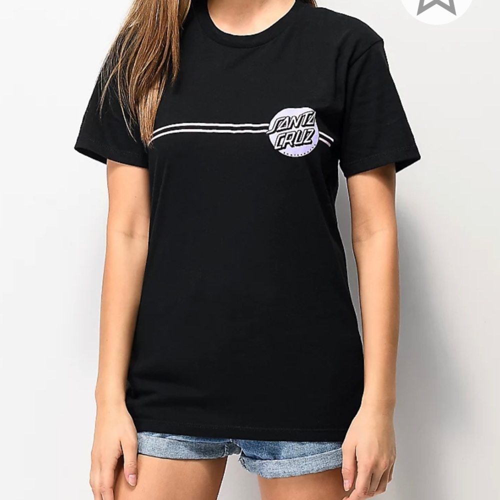 Santa Cruz Other Dot Black T-Shirt W/ Purple and Pink accents Size Small